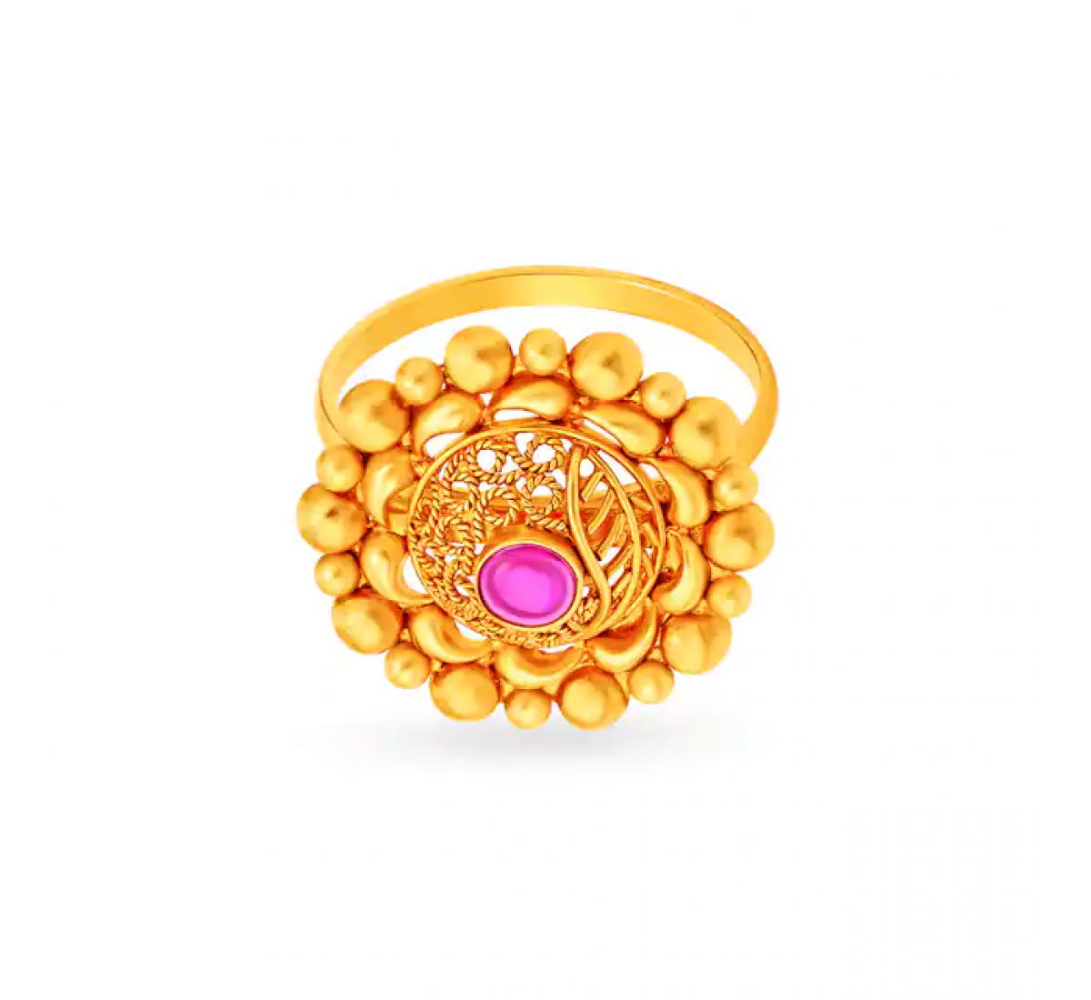 Elegant Floral Gold Ring