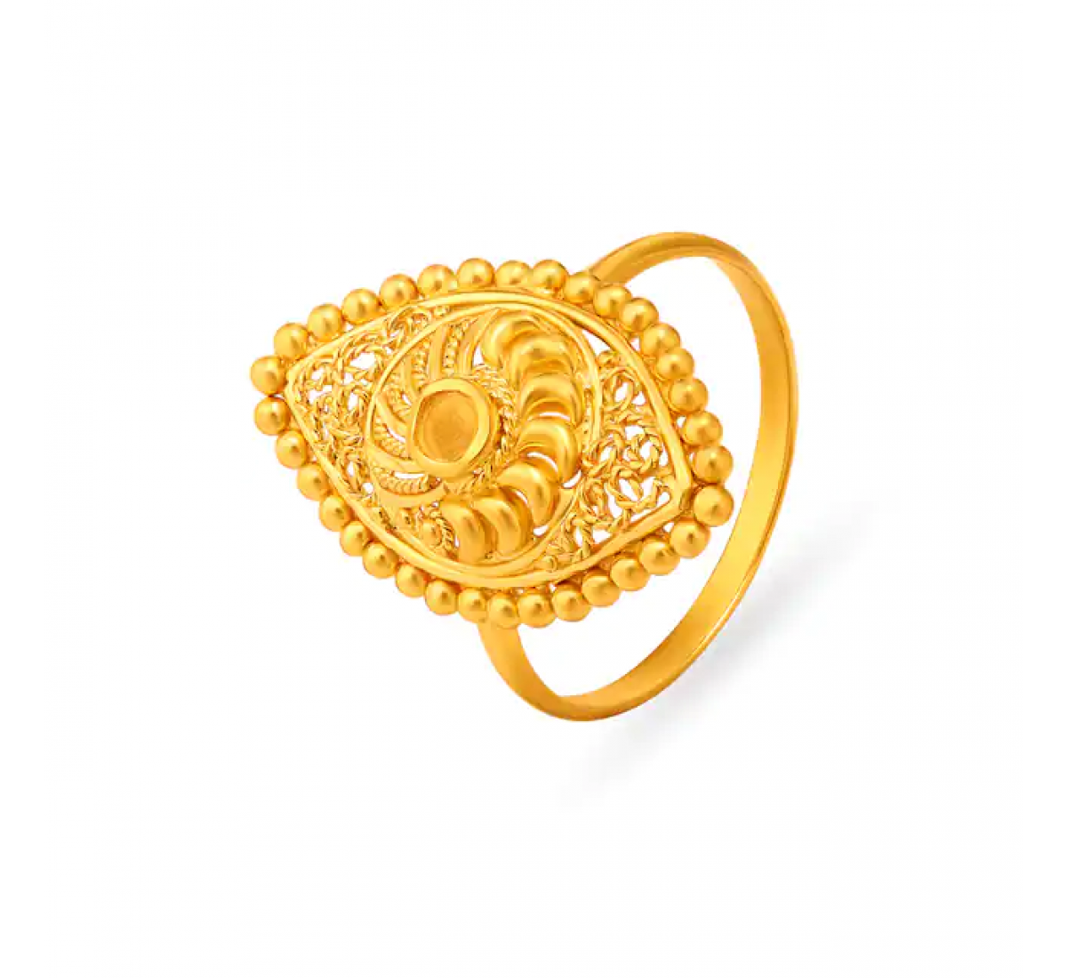 Surreal Ridged Gold Ring