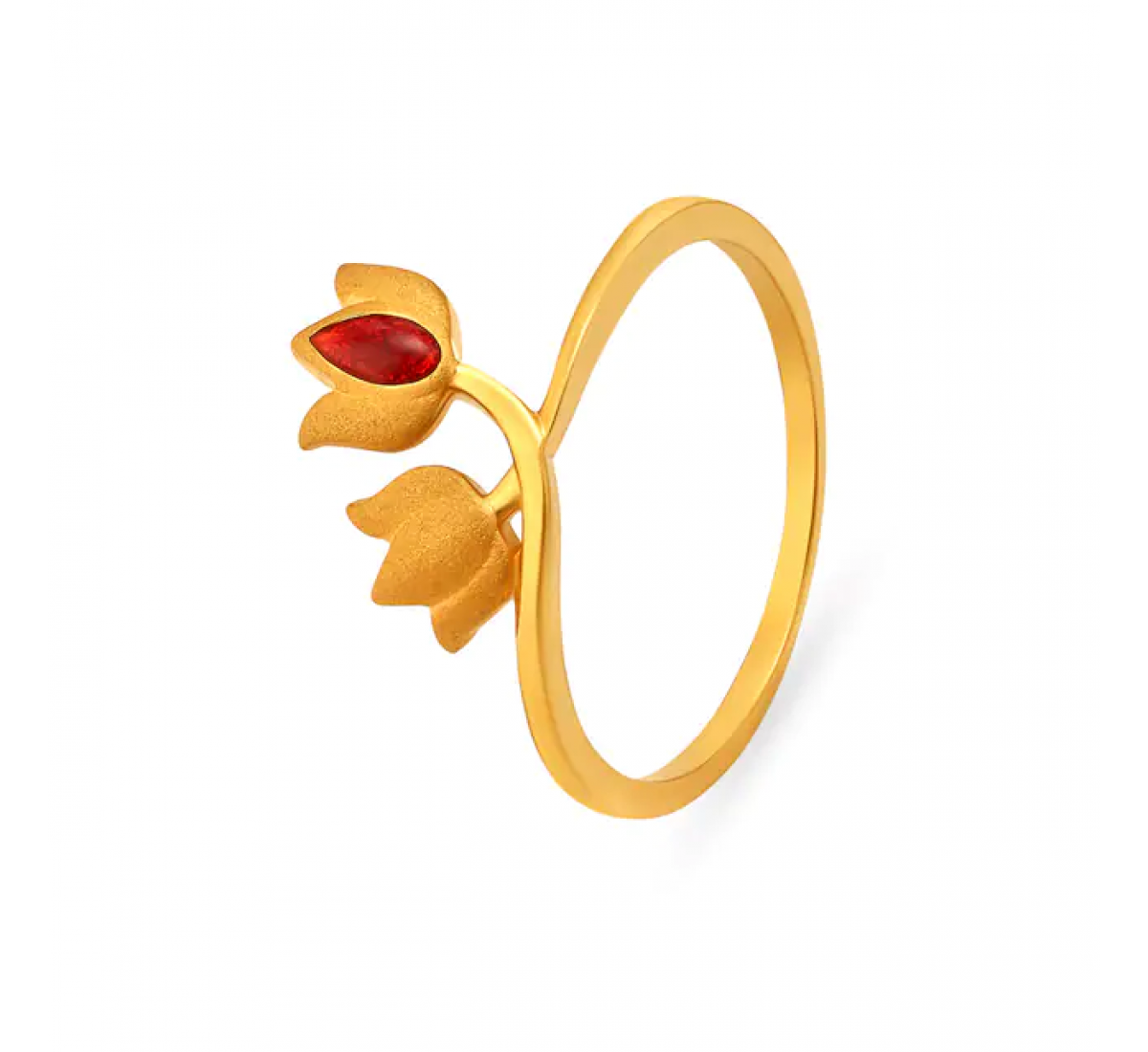 Violet Single Stone Gold Ring