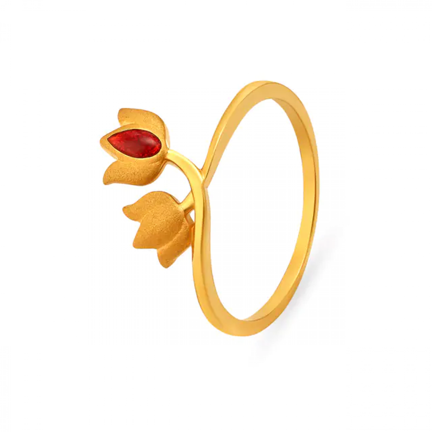 Violet Single Stone Gold Ring