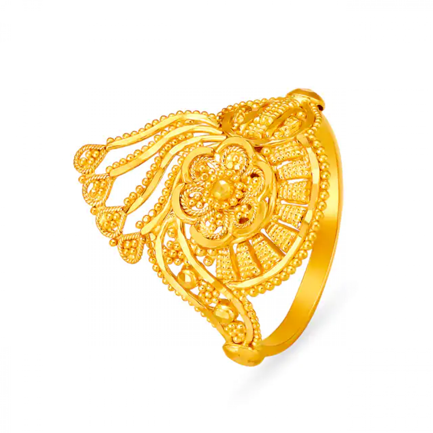 Unique Carved Gold Ring