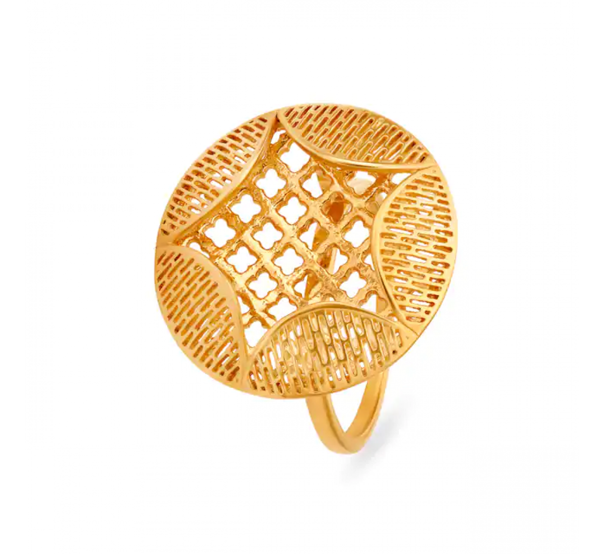 Sophisticated Gold Floral Ring