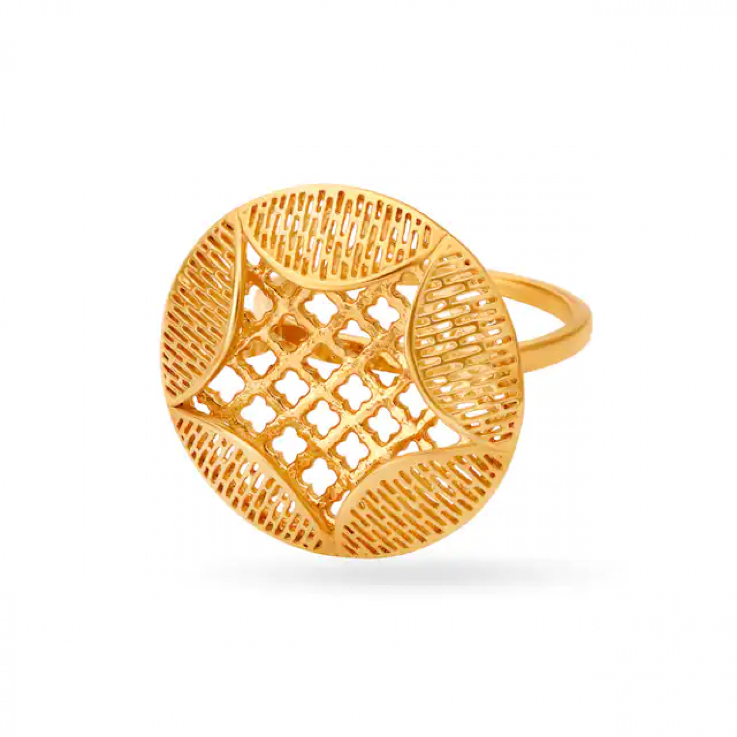 Sophisticated Gold Floral Ring