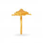 Stately Burfi Floral Gold Ring