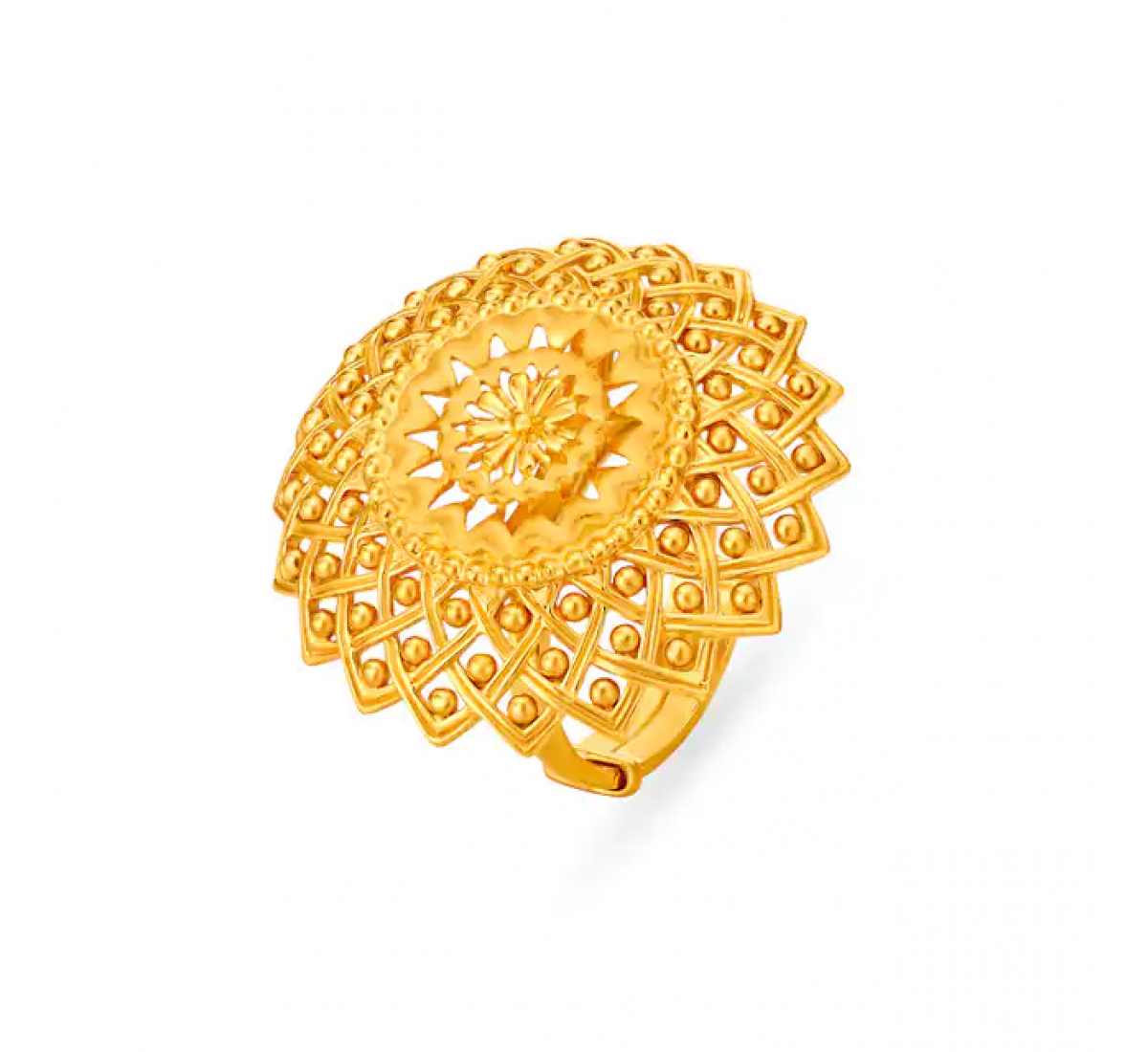 Majestic Floral MariGold Ring