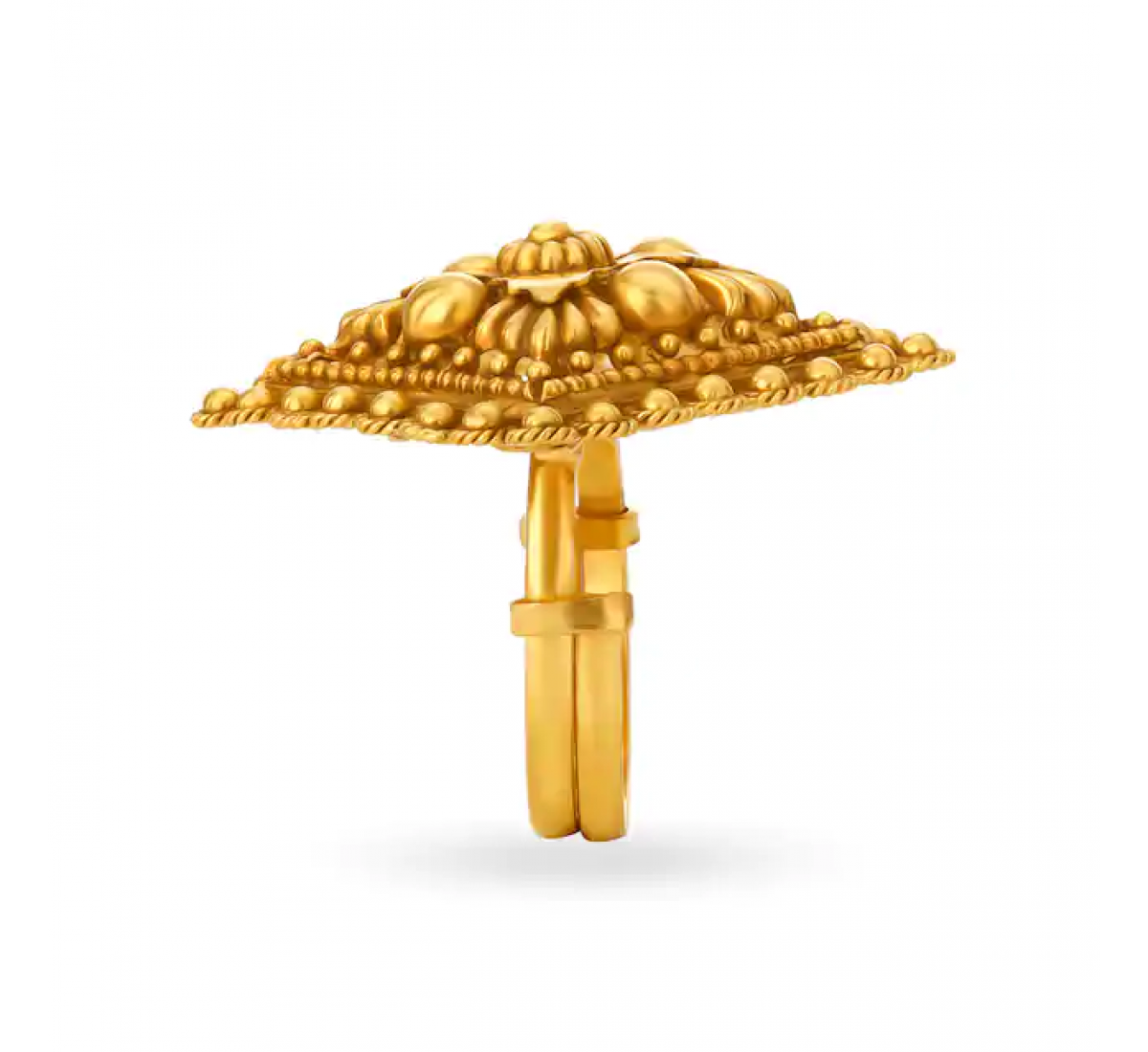 Inspired Gold Beaded Ring