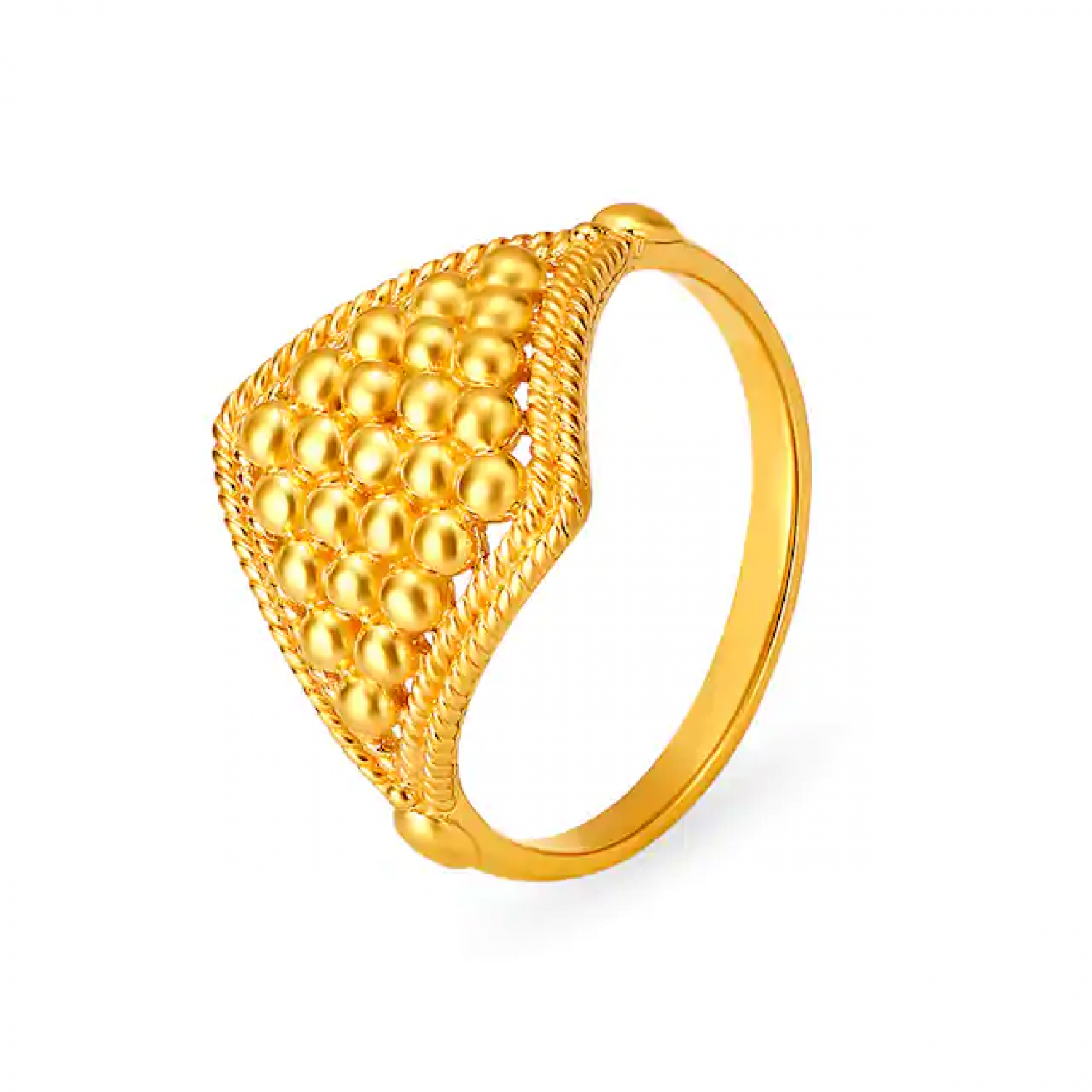 Traditional Gold Ridged Ring