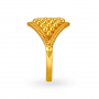 Traditional Gold Ridged Ring