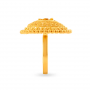 Sbella Tiered Floral Gold Ring