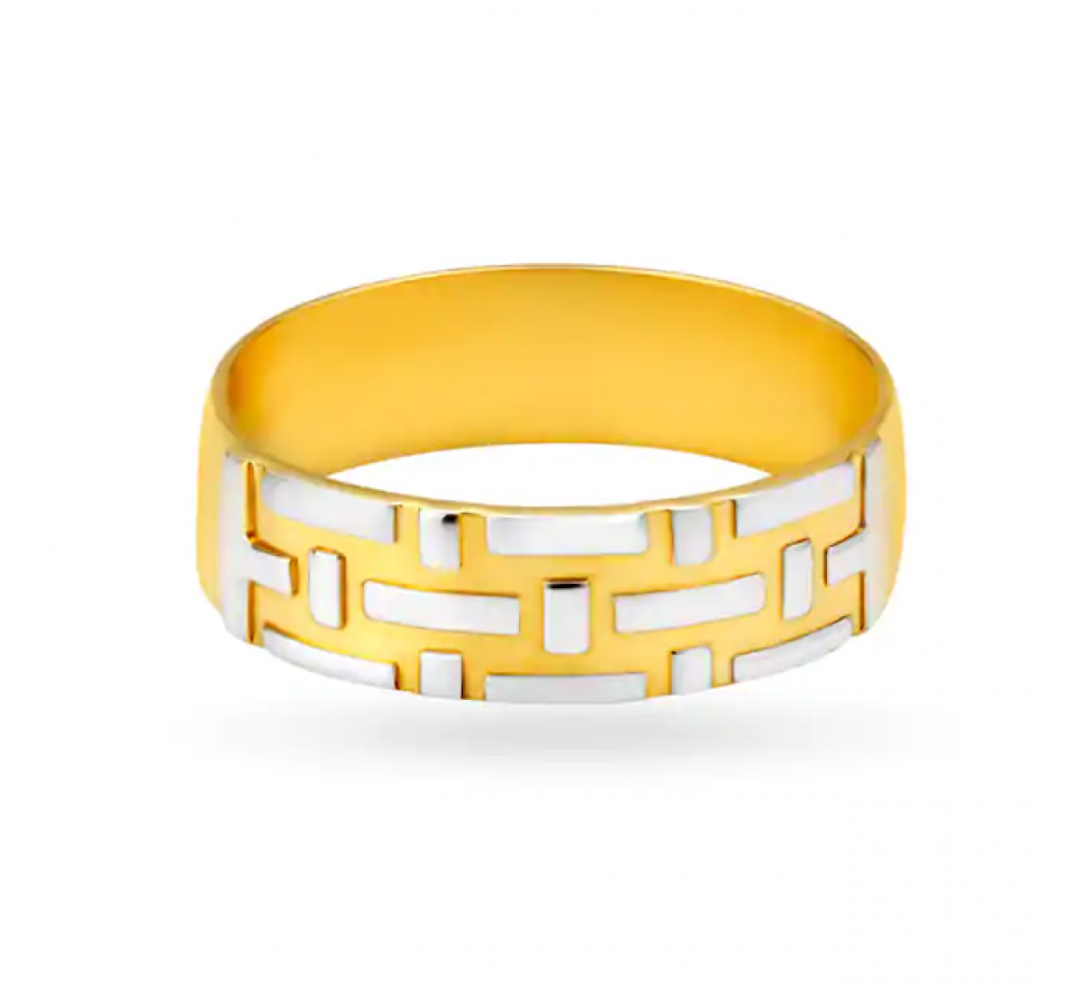 Geometric Gold Ring