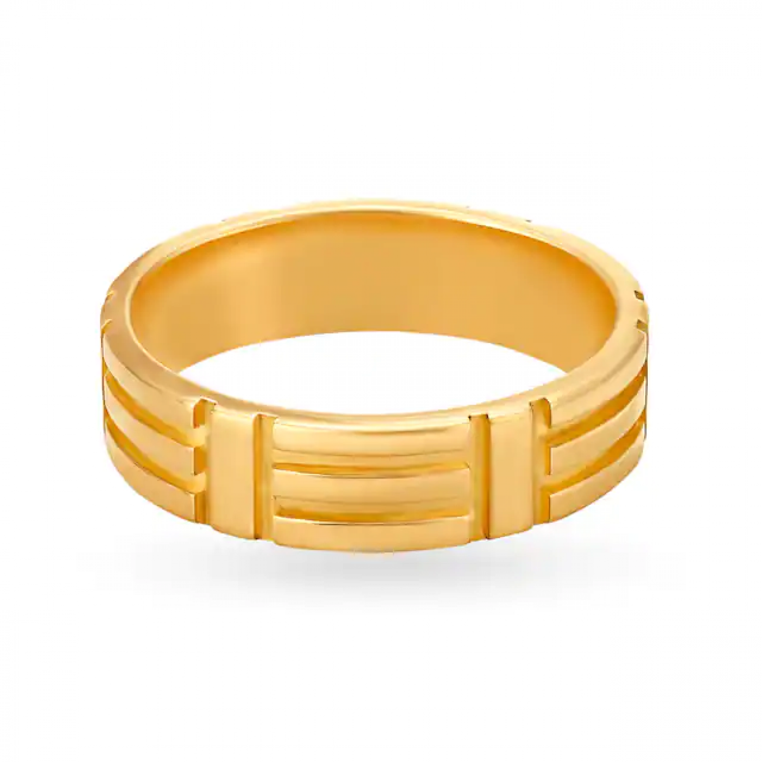 Splendid Gold Ridged Ring