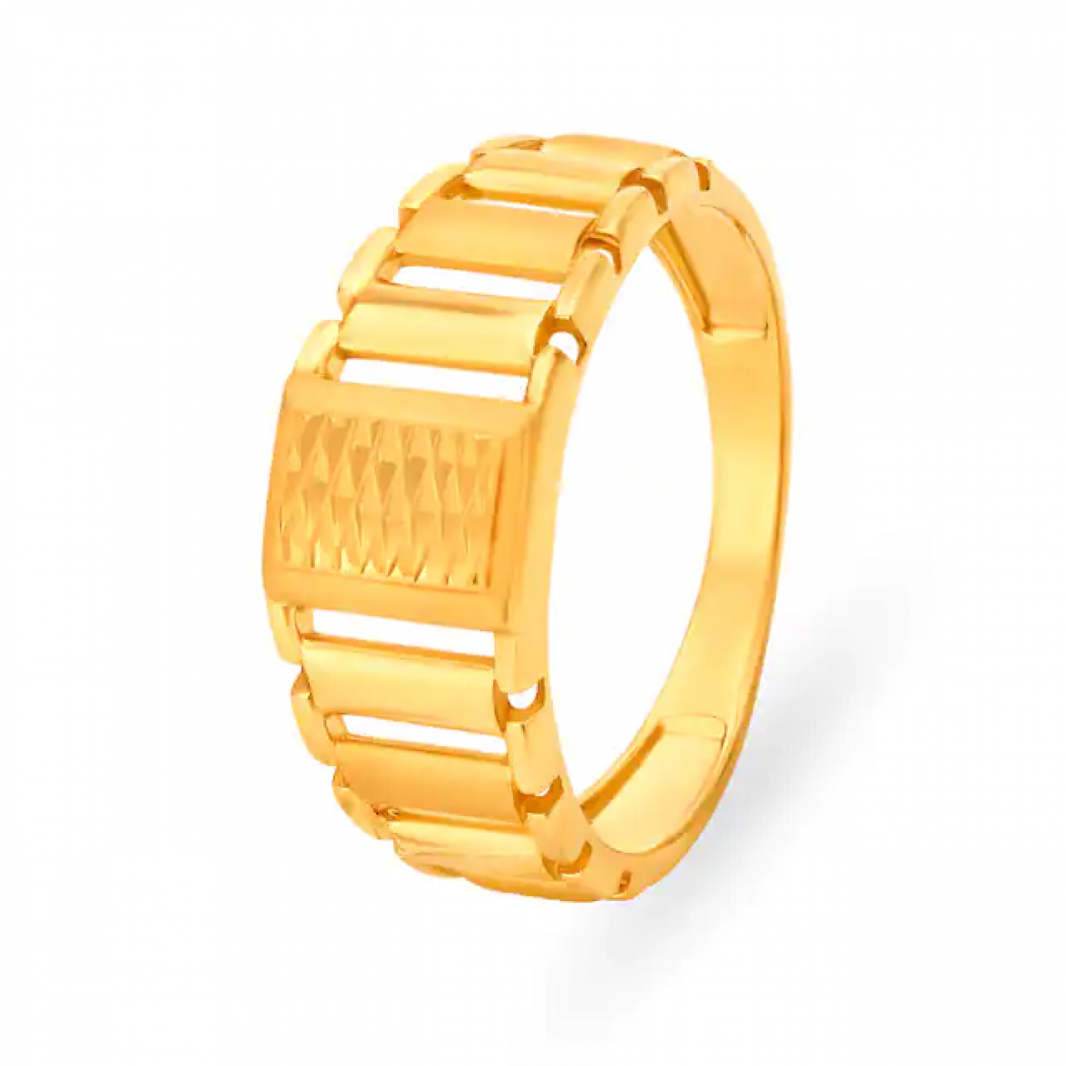 Stylish Gold Mesh Ring