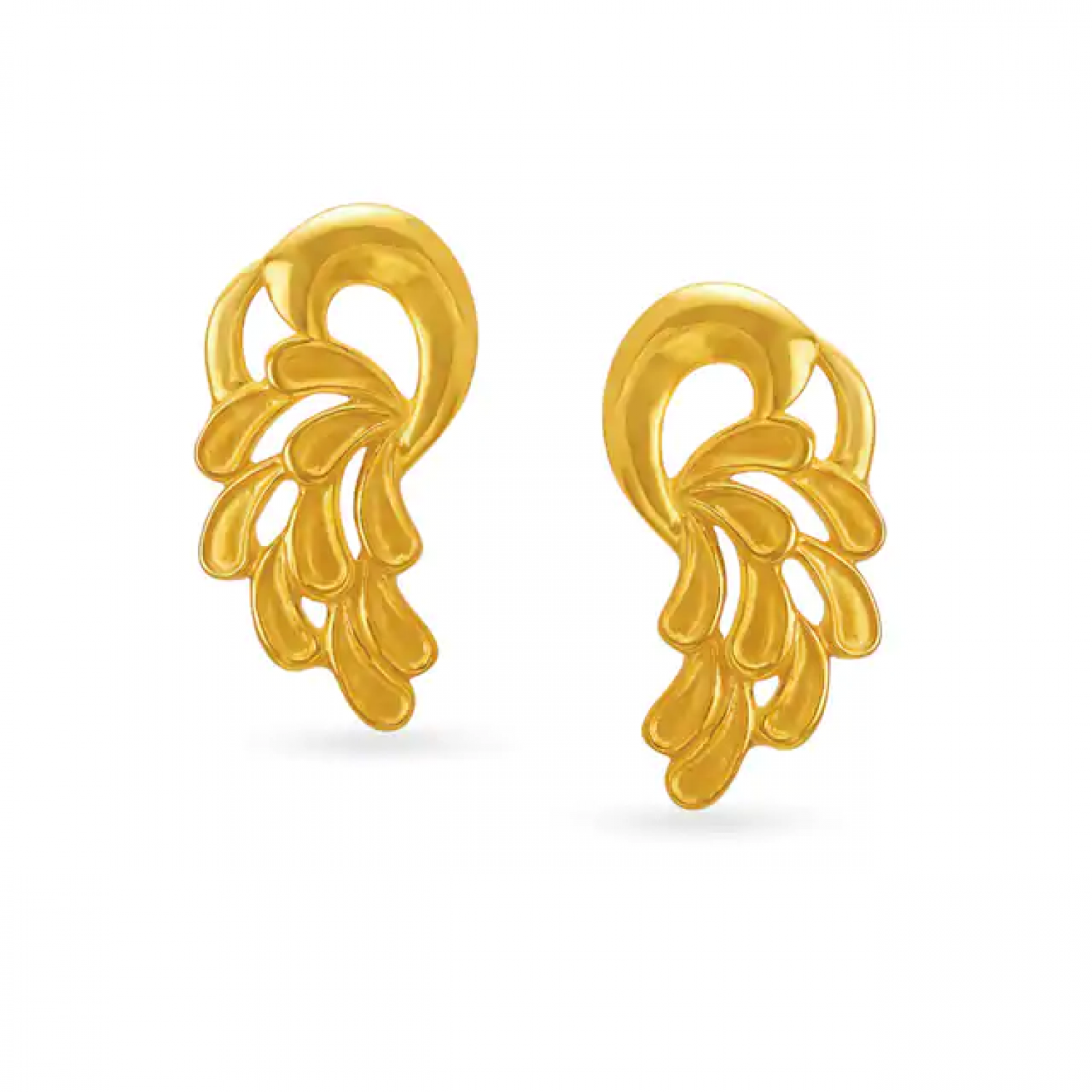 Fancy Peacock Gold Earring