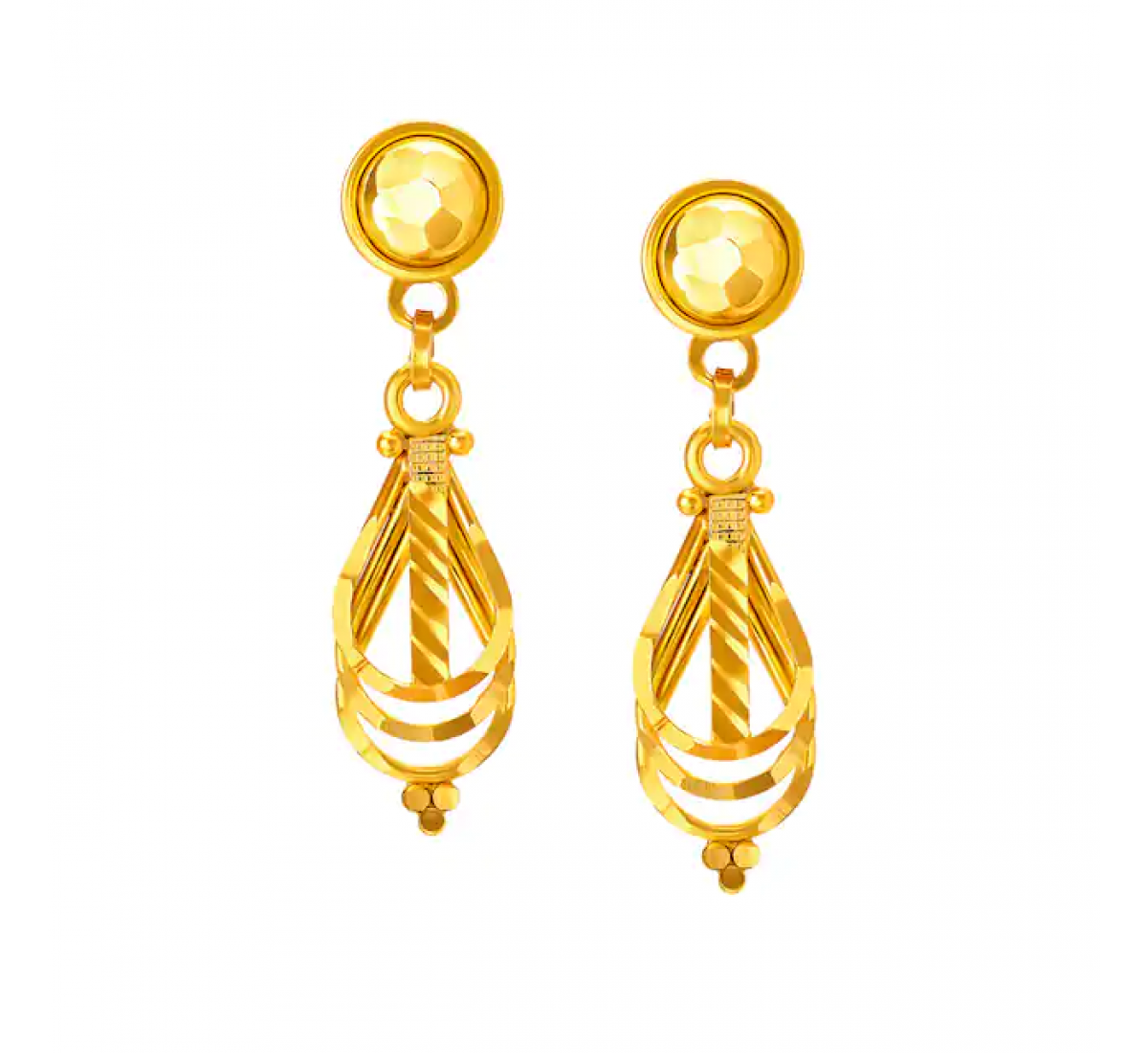 Mehul Drop Gold Earrings