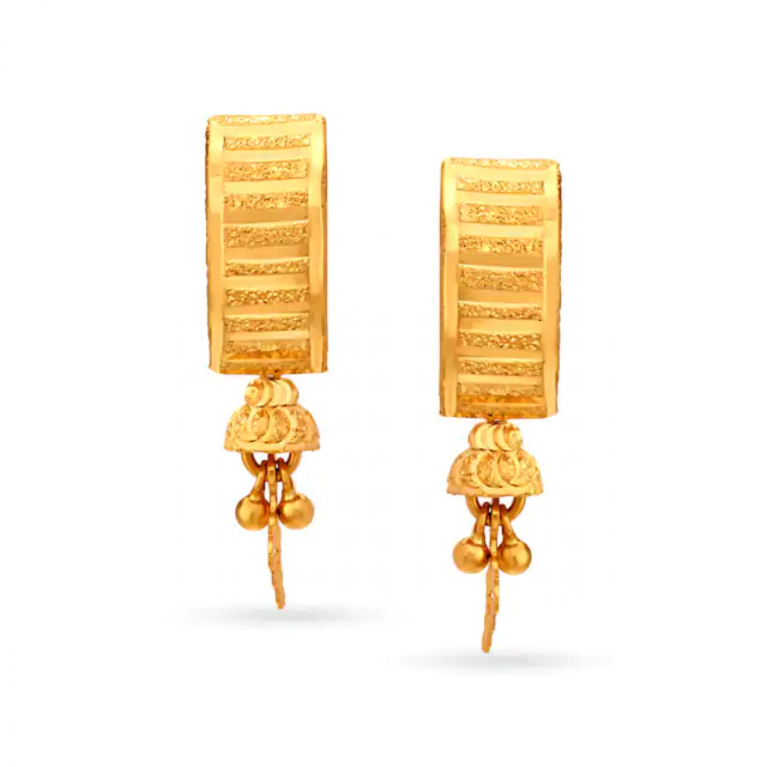 Striking Hoop Gold Earrings