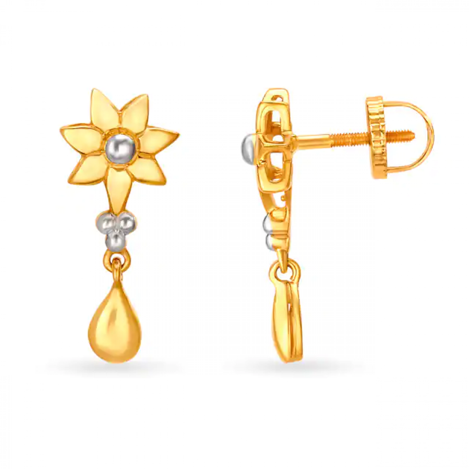 Luken Gold Flower Earrings