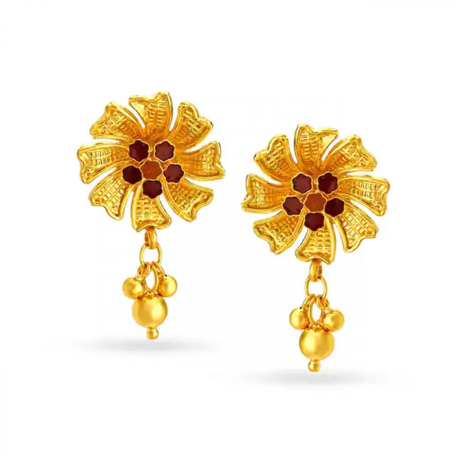 Exuberant Gold Floral Drops