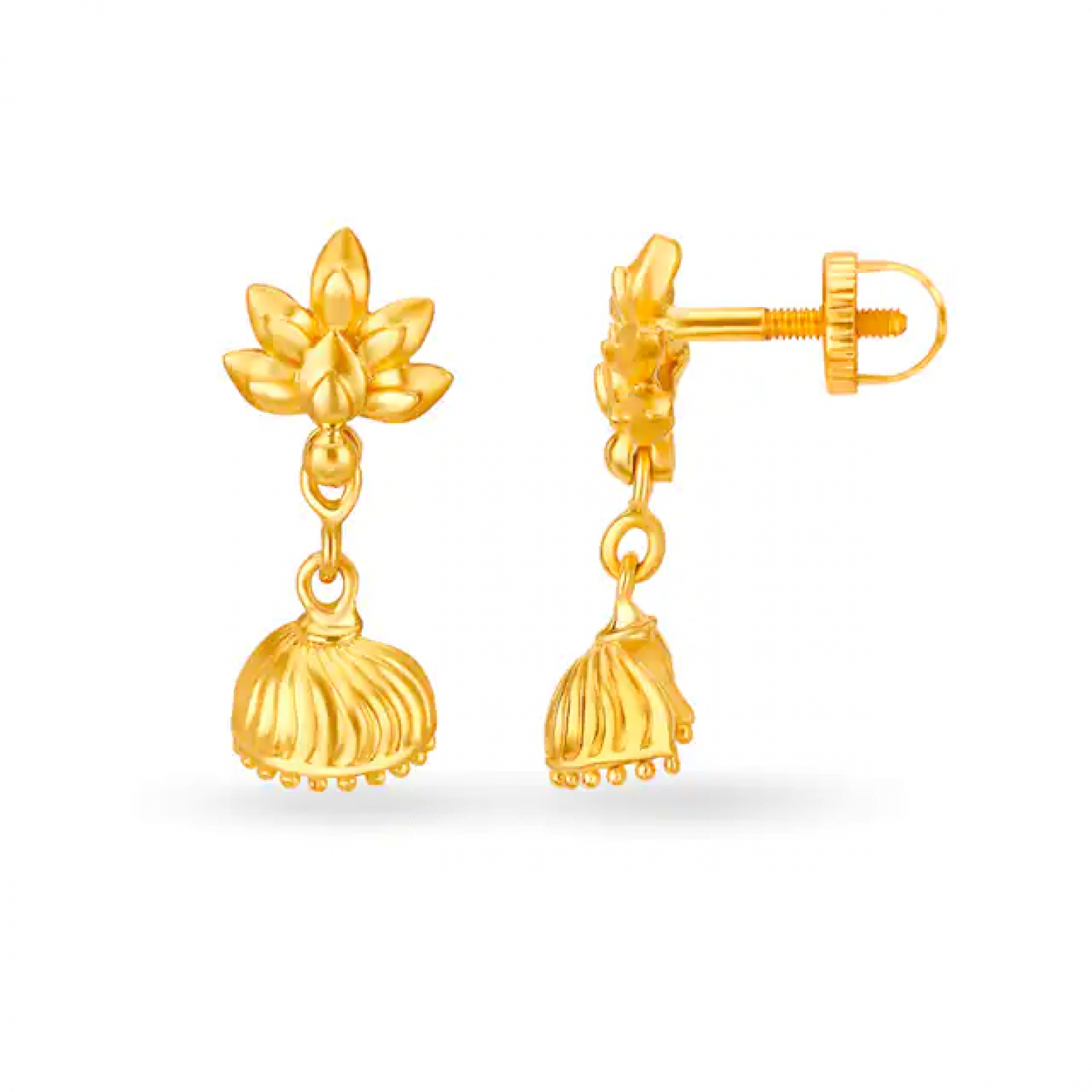 Divine Gold Textured Earrings