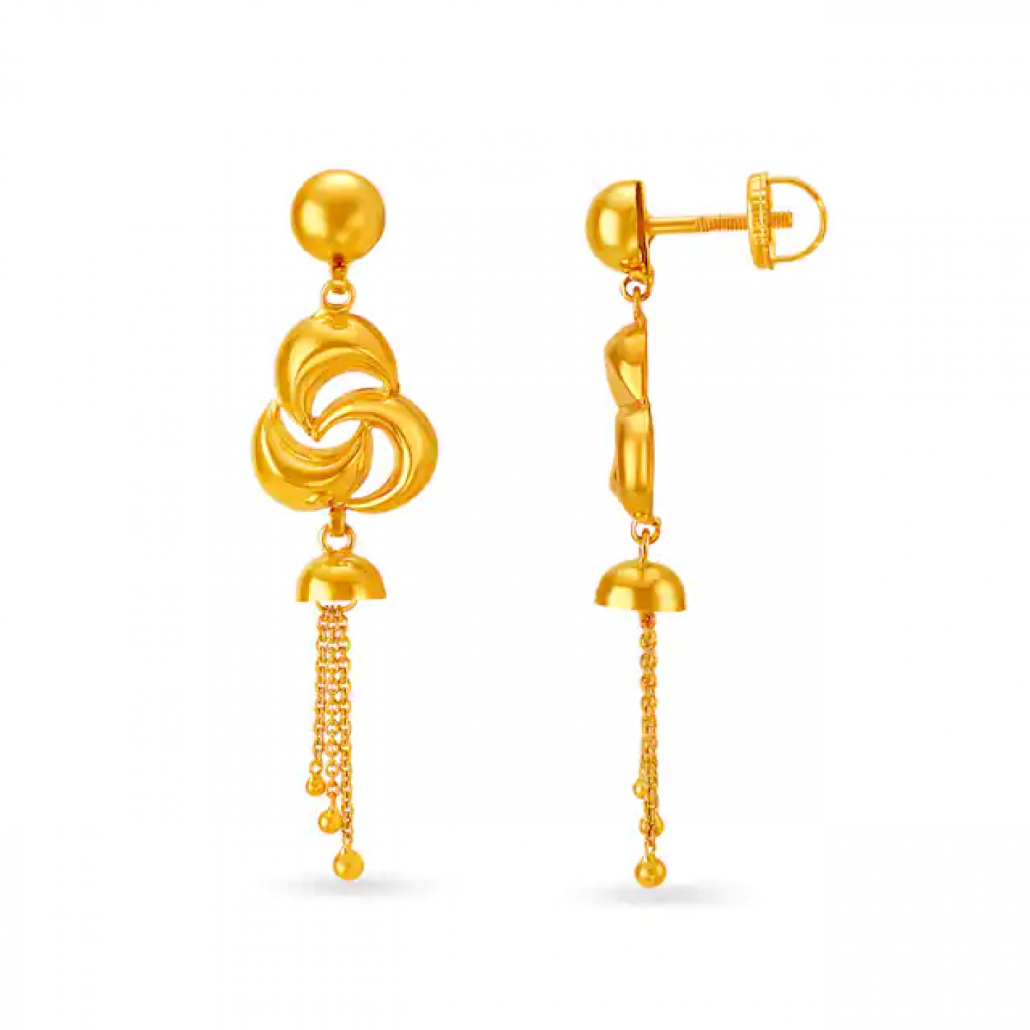 Eclectic Gold Hanging Drops