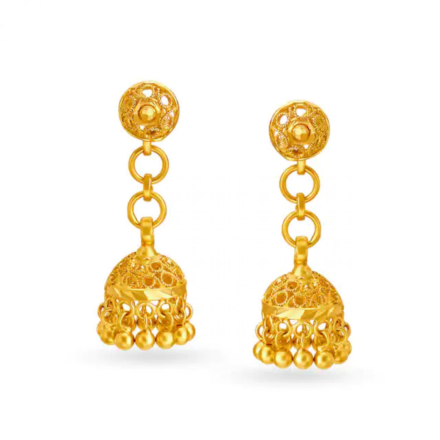 Imogen Jhumka Gold Earrings