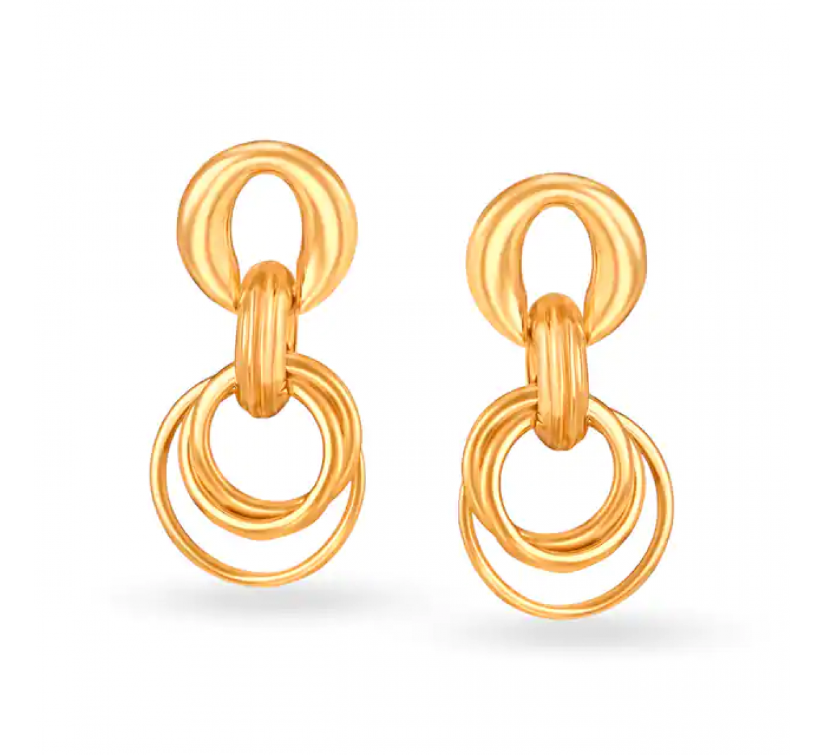 Fiona Fancy Drop Gold Earrings