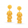 Janvi 3 Layer Gold Jhumkas