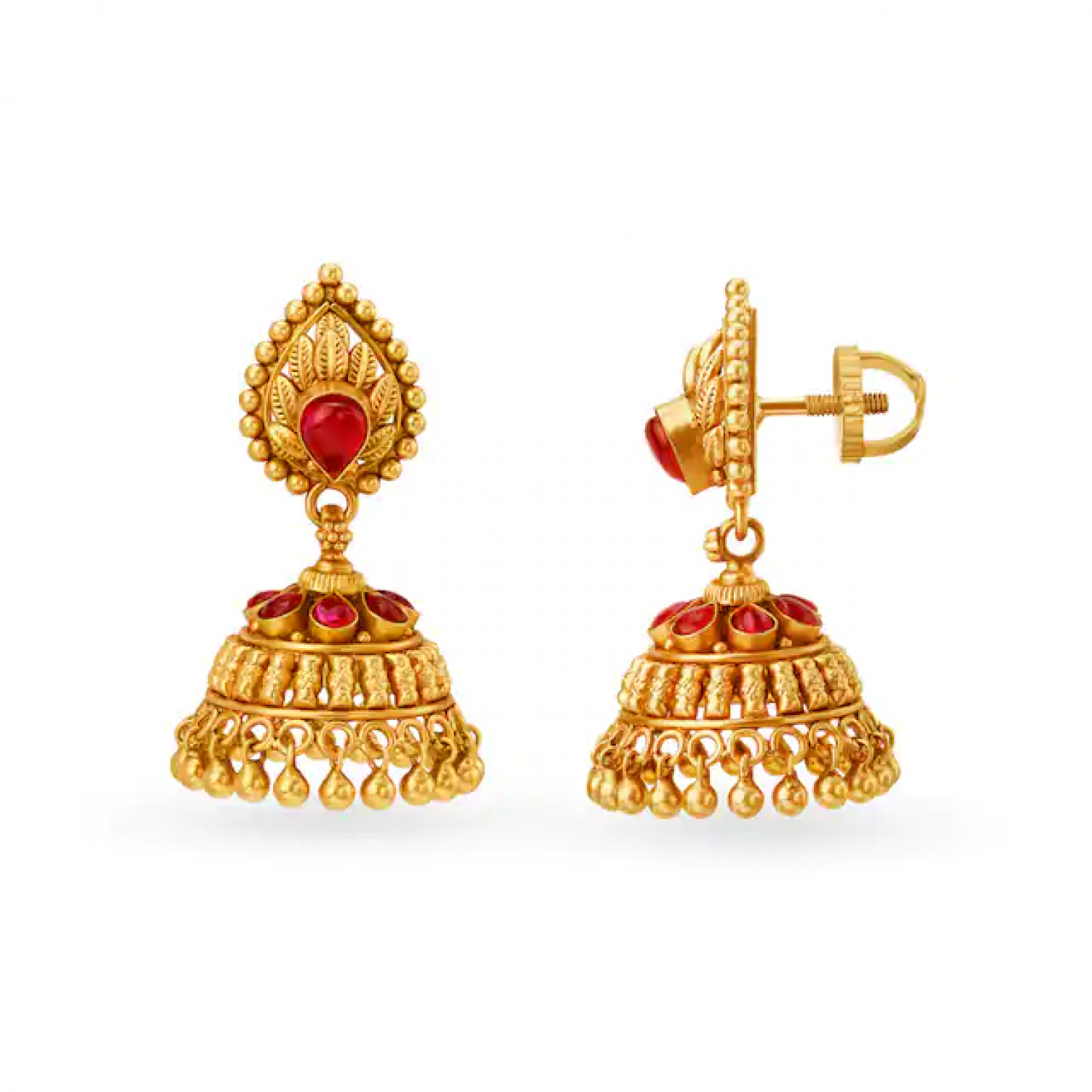 Exquisite Antique Gold Jhumkas
