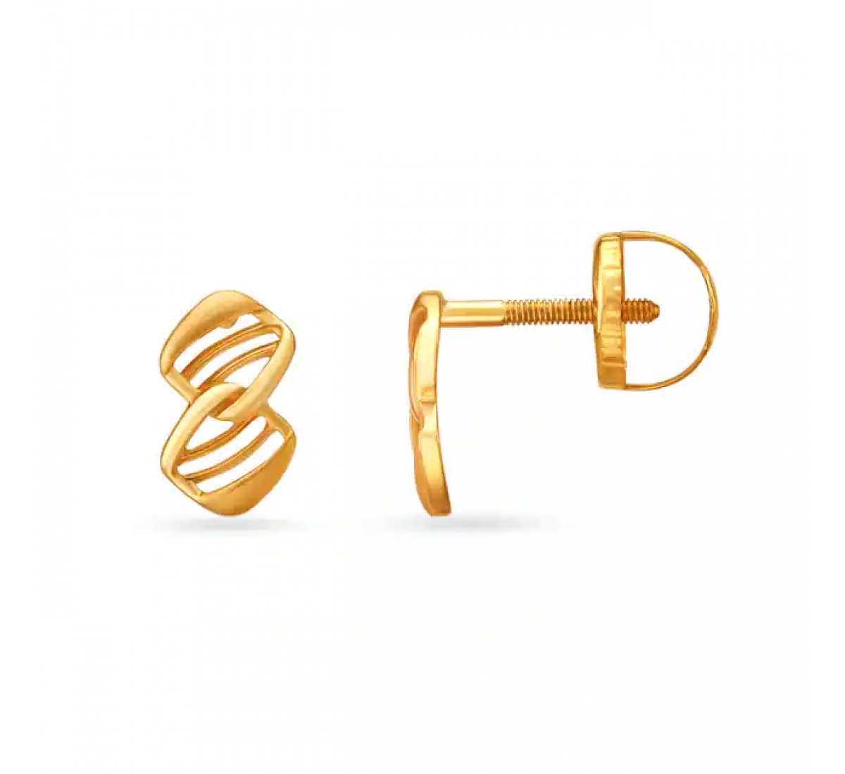 Fancy Motif Gold Stud
