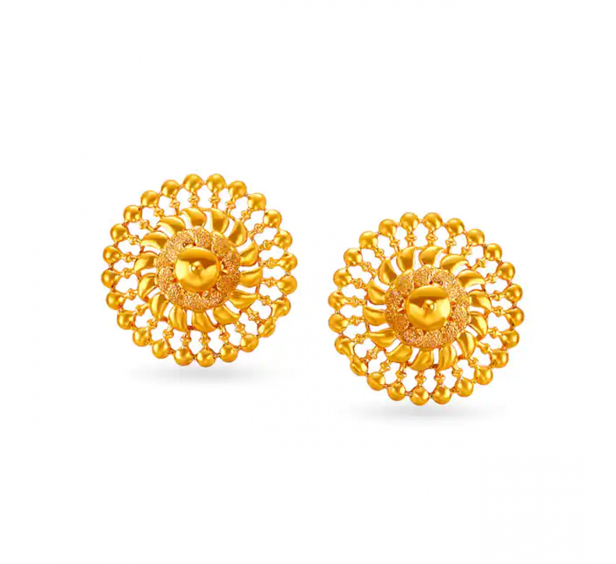 Grand Nature Floral Gold Stud