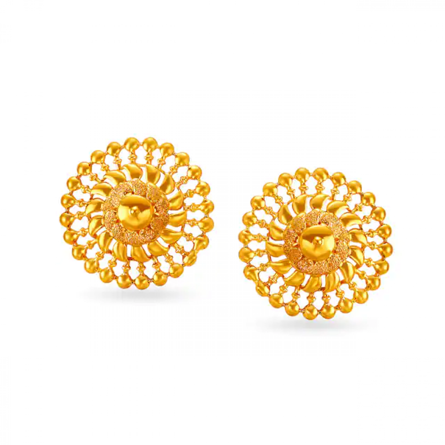 Grand Nature Floral Gold Stud