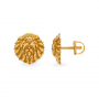 Floral Antique Gold Studs