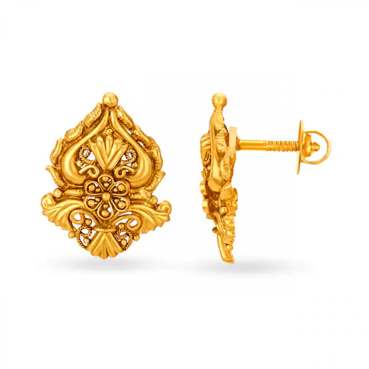 Anushri Inspired Gold Stud