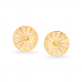 Geometric Mesh Gold Stud