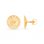 Geometric Mesh Gold Stud