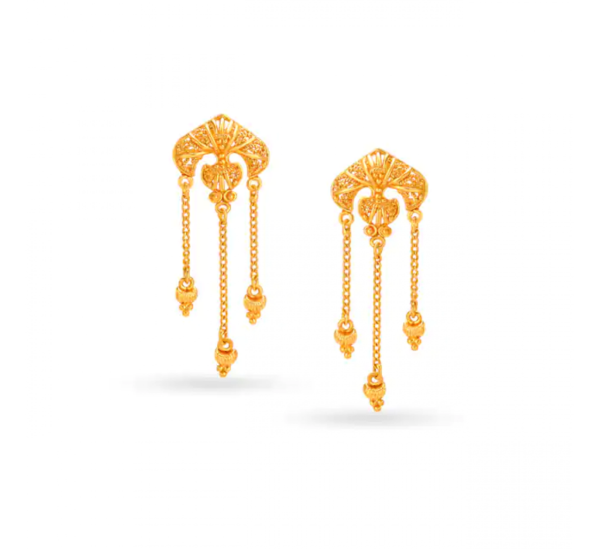 Exquisite Drop Gold Earrings