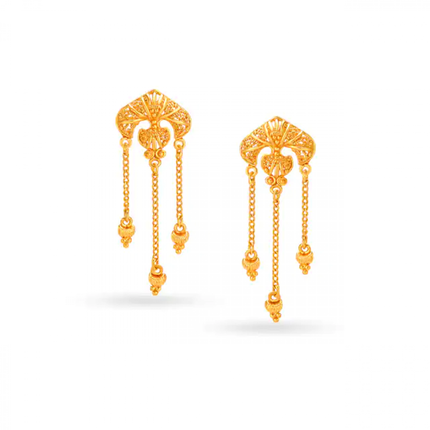 Exquisite Drop Gold Earrings