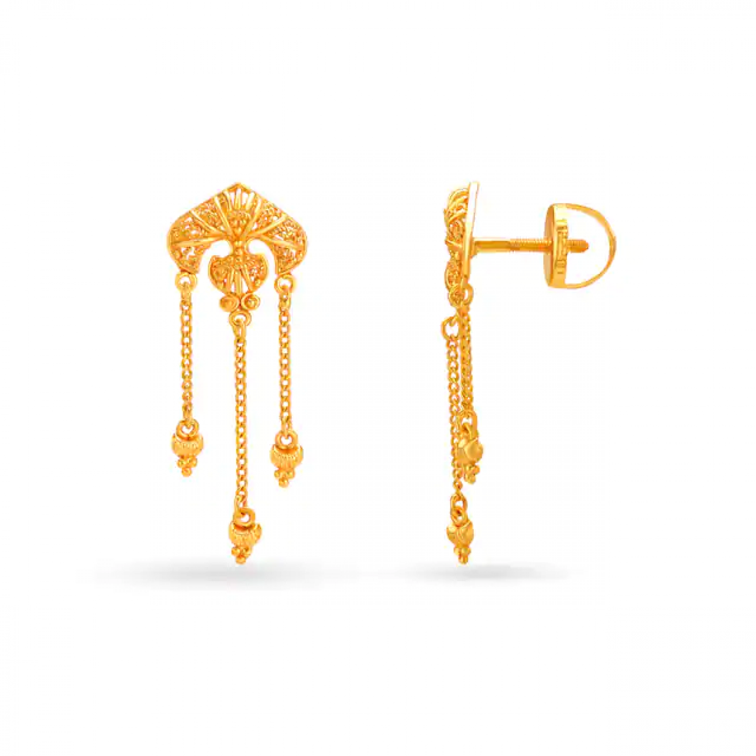Exquisite Drop Gold Earrings