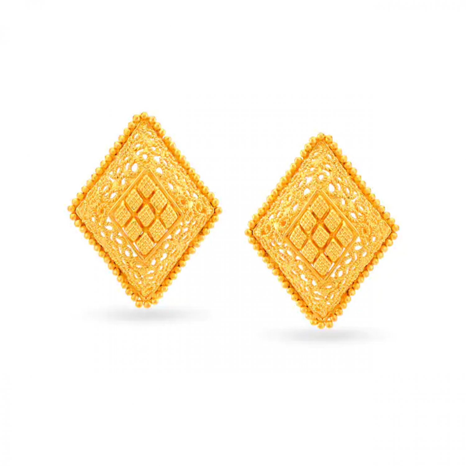 Elegant Filigree Gold Stud