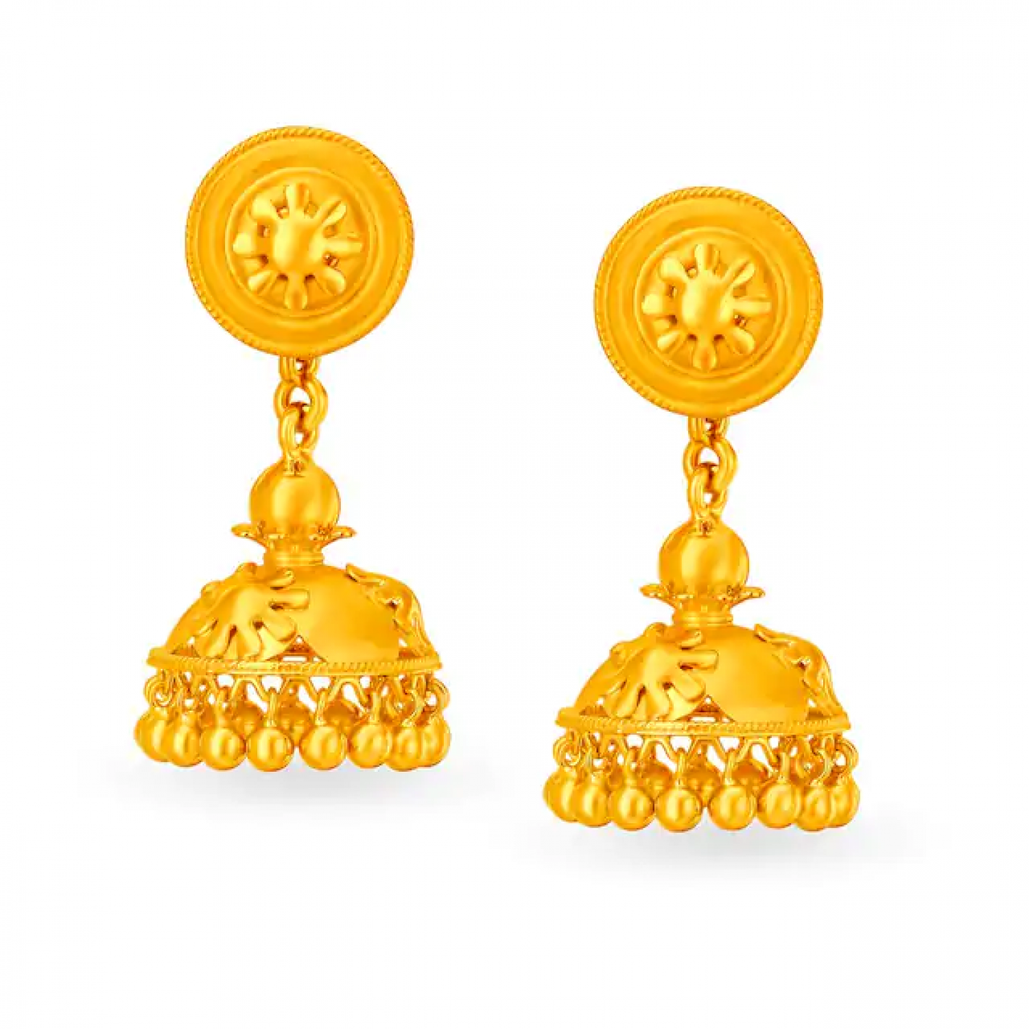 Avani Jhumka Gold Earrings
