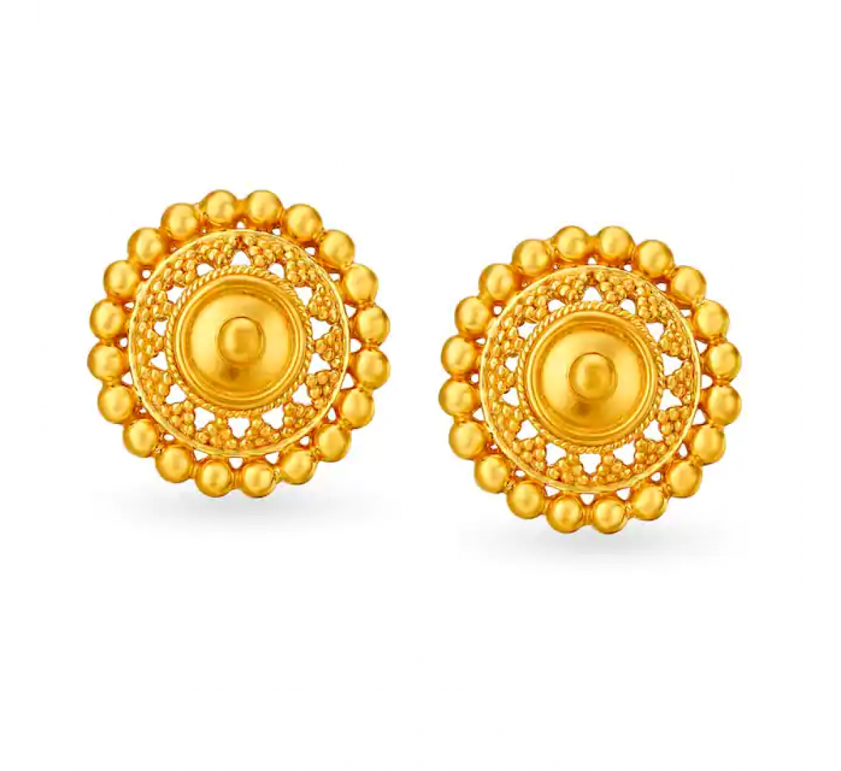 Essential Gold Beaded Studs
