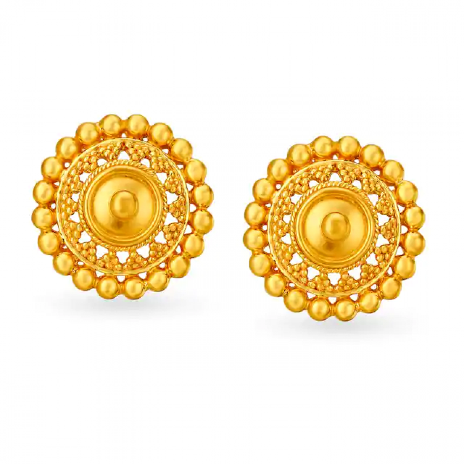 Essential Gold Beaded Studs