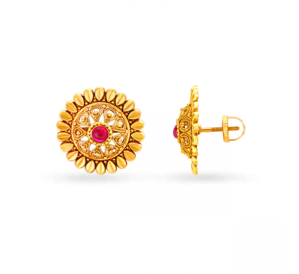 Magnificent Antique Gold Stud