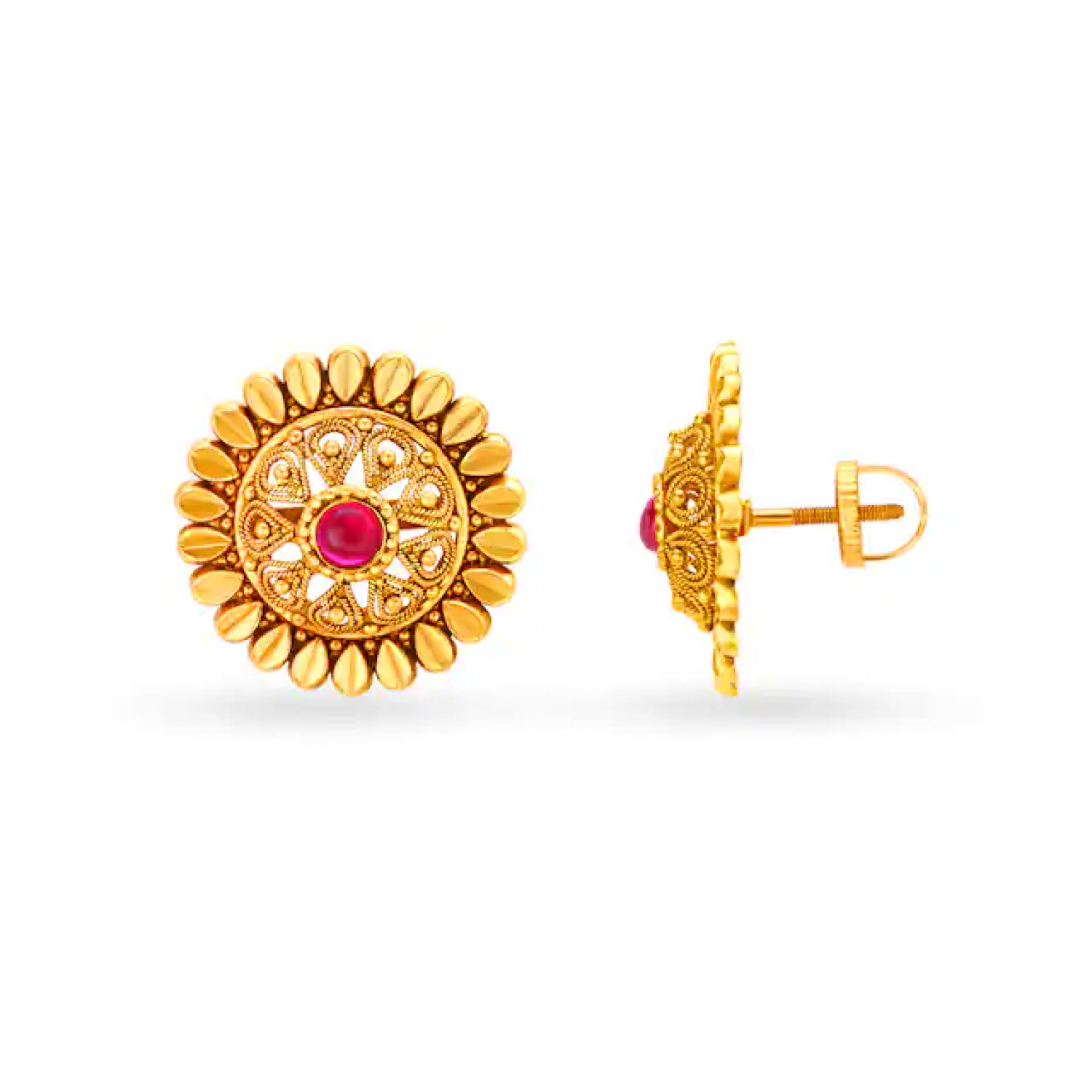 Magnificent Antique Gold Stud