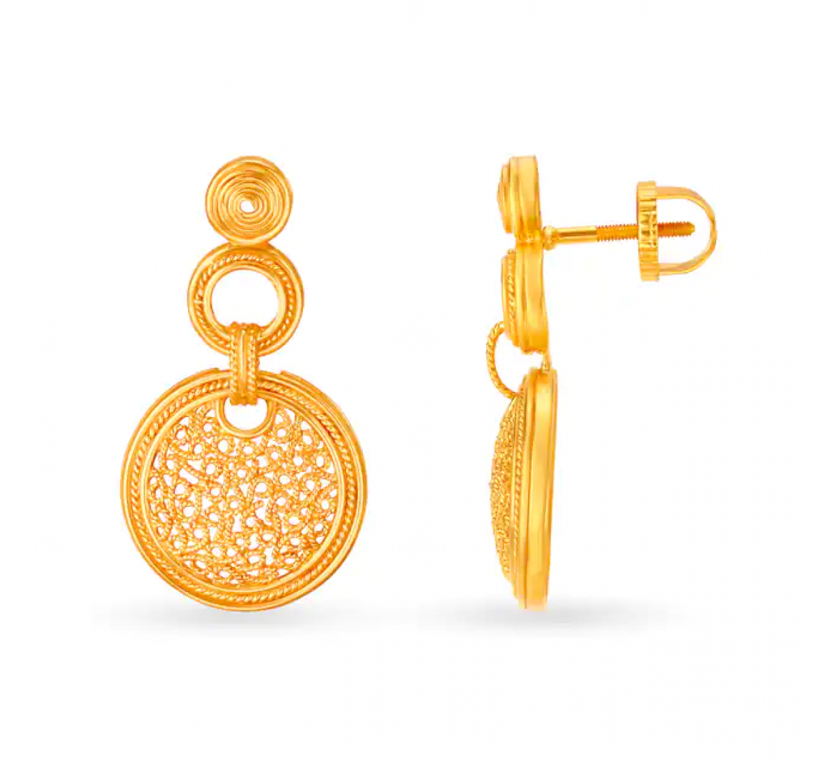Aseem Drop Gold Earrings
