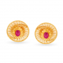 Nolan Circular Gold Studs