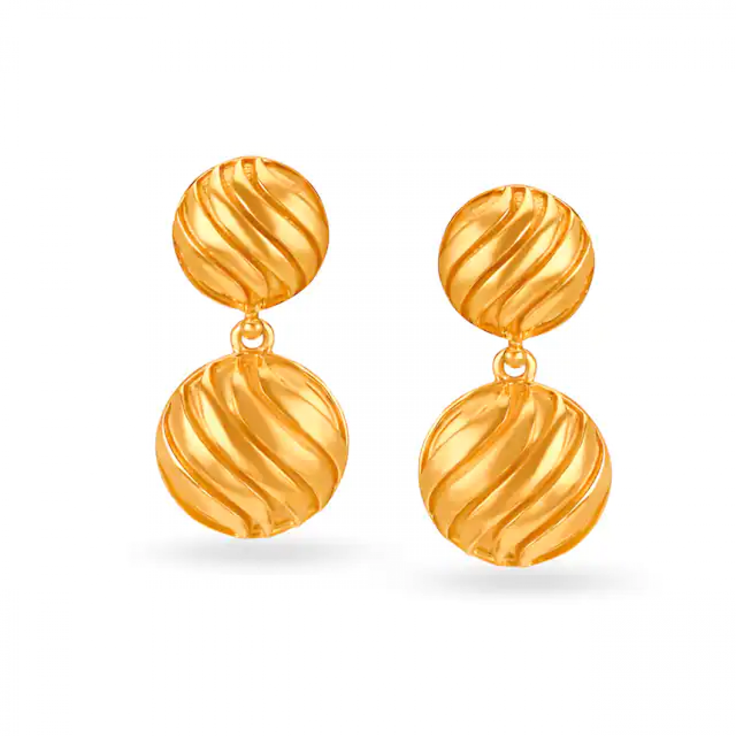 Endearing Drop Gold Earrings