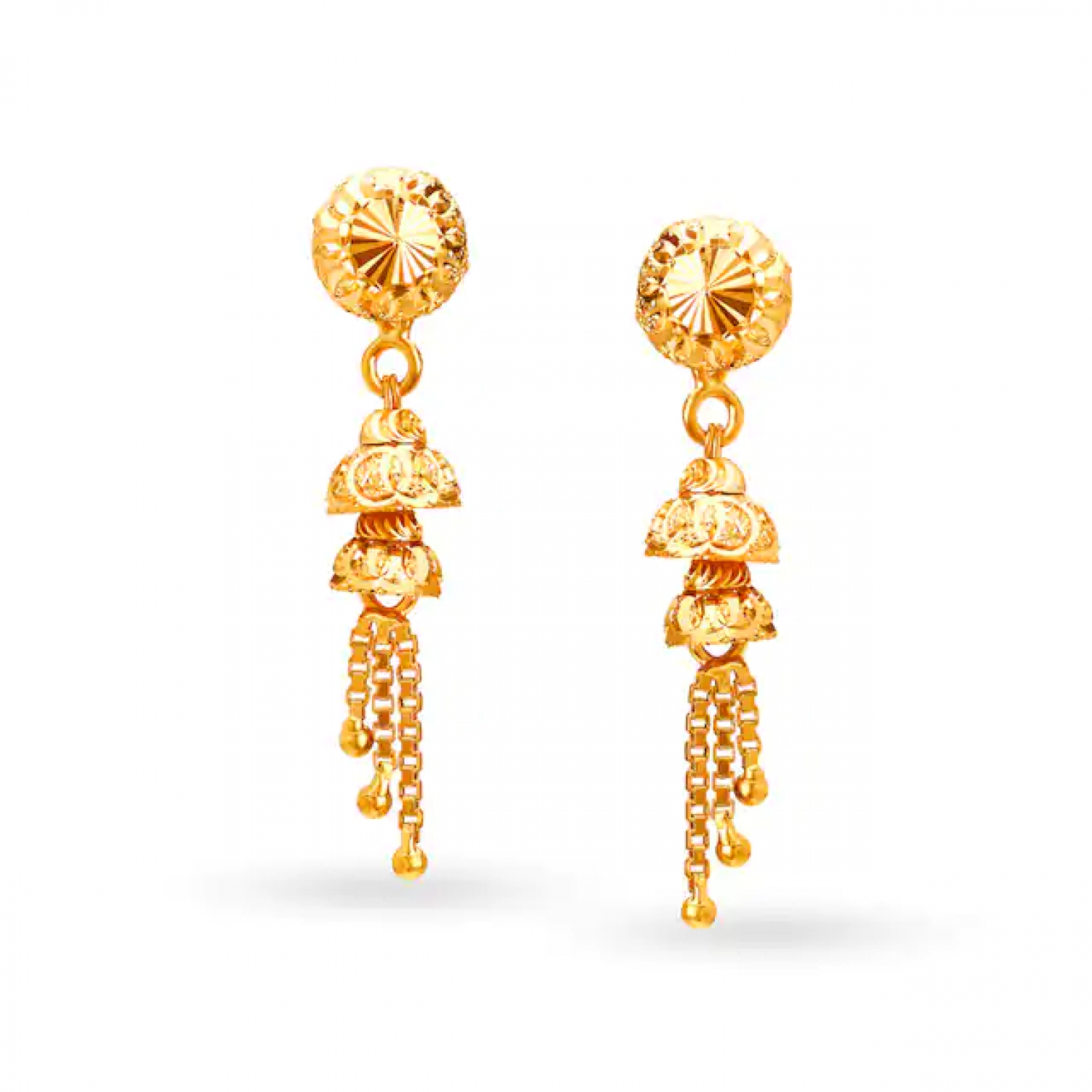 Lustrous Gold Jhumkas