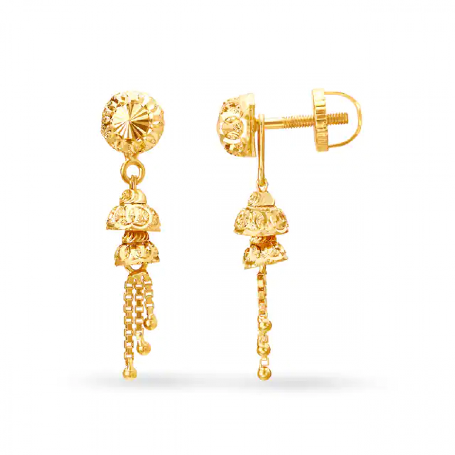 Lustrous Gold Jhumkas