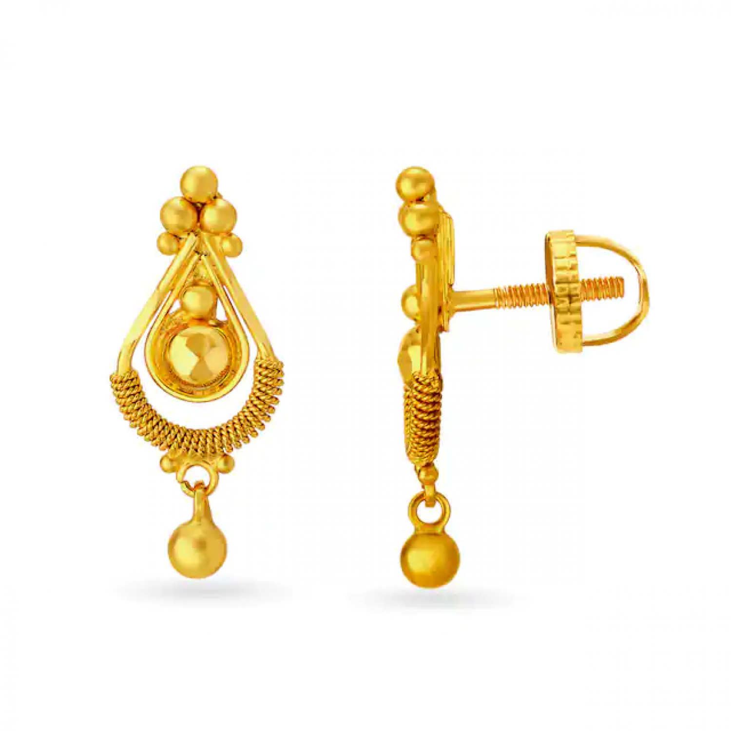 Avantika Drop Gold Earrings
