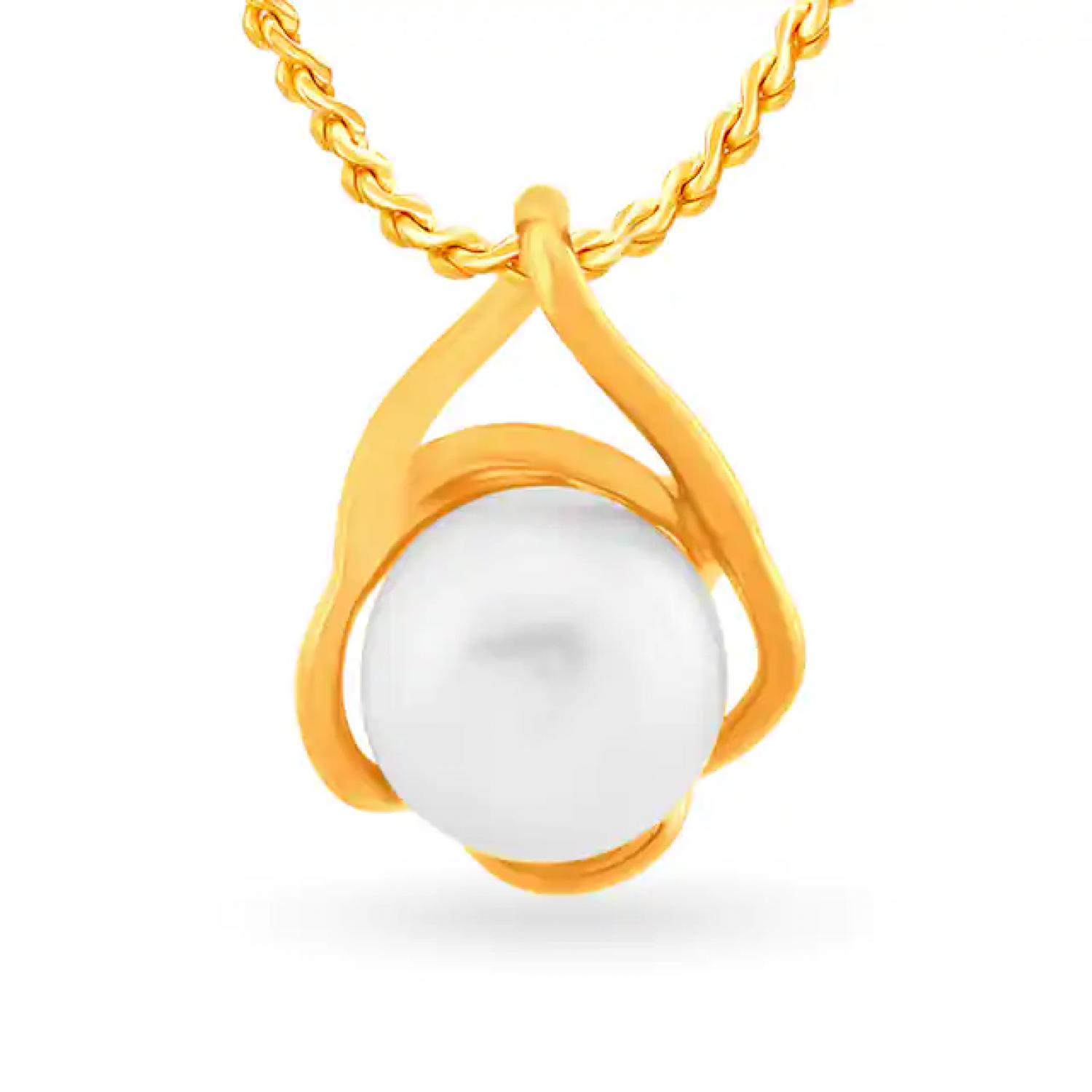Captivating Pearl Gold Pendant